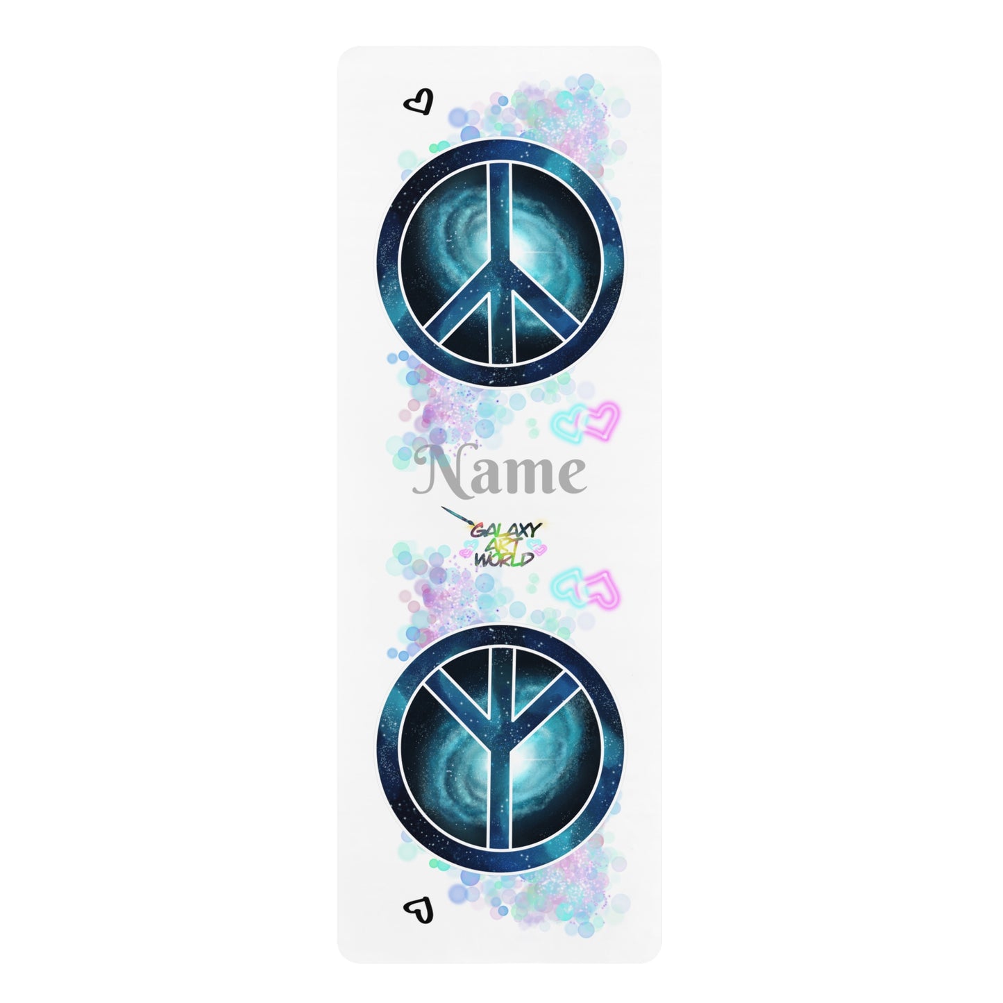 Yoga Mat - Peace Symbol Galaxy (8)