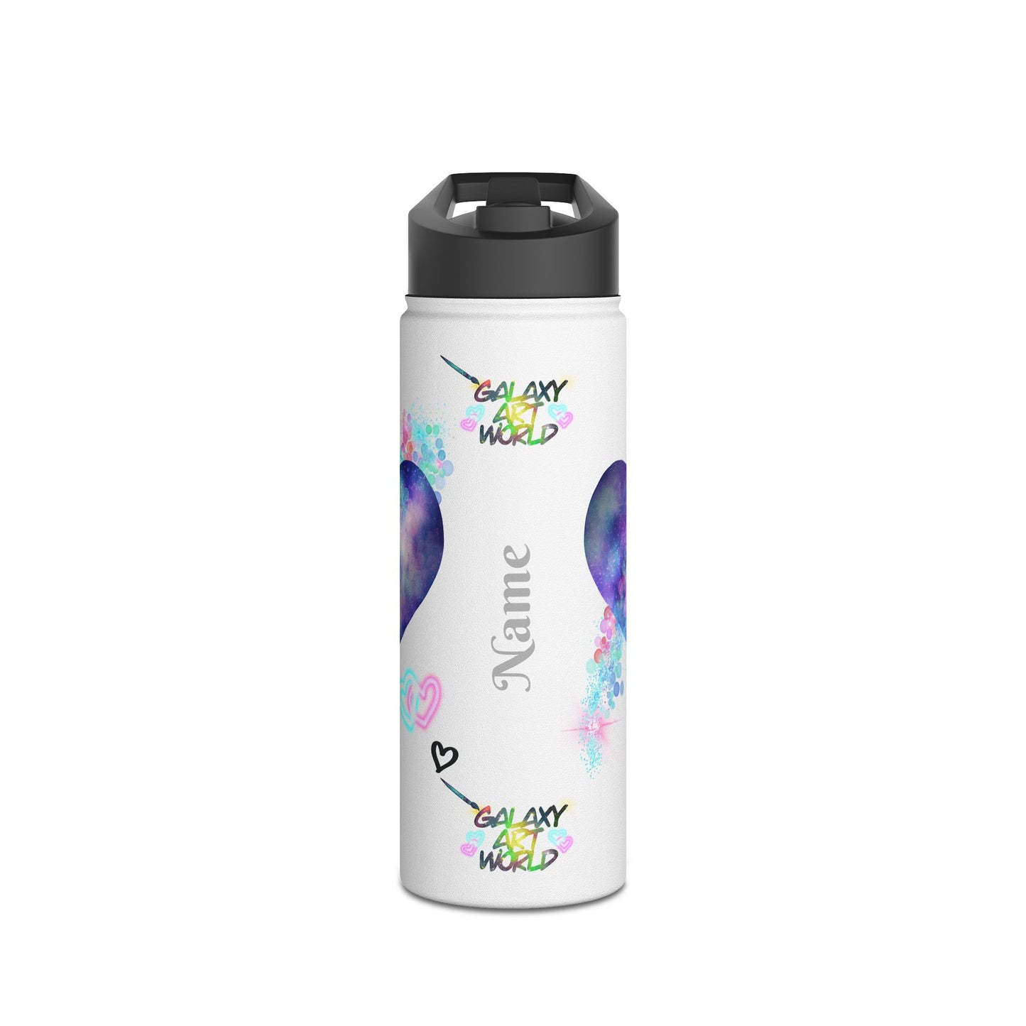 Water Bottle - Heart Galaxy (1)