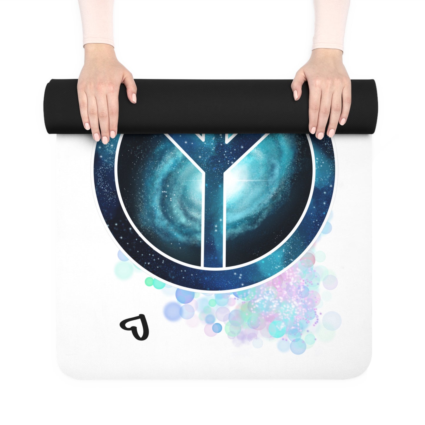Yoga Mat - Peace Symbol Galaxy (8)