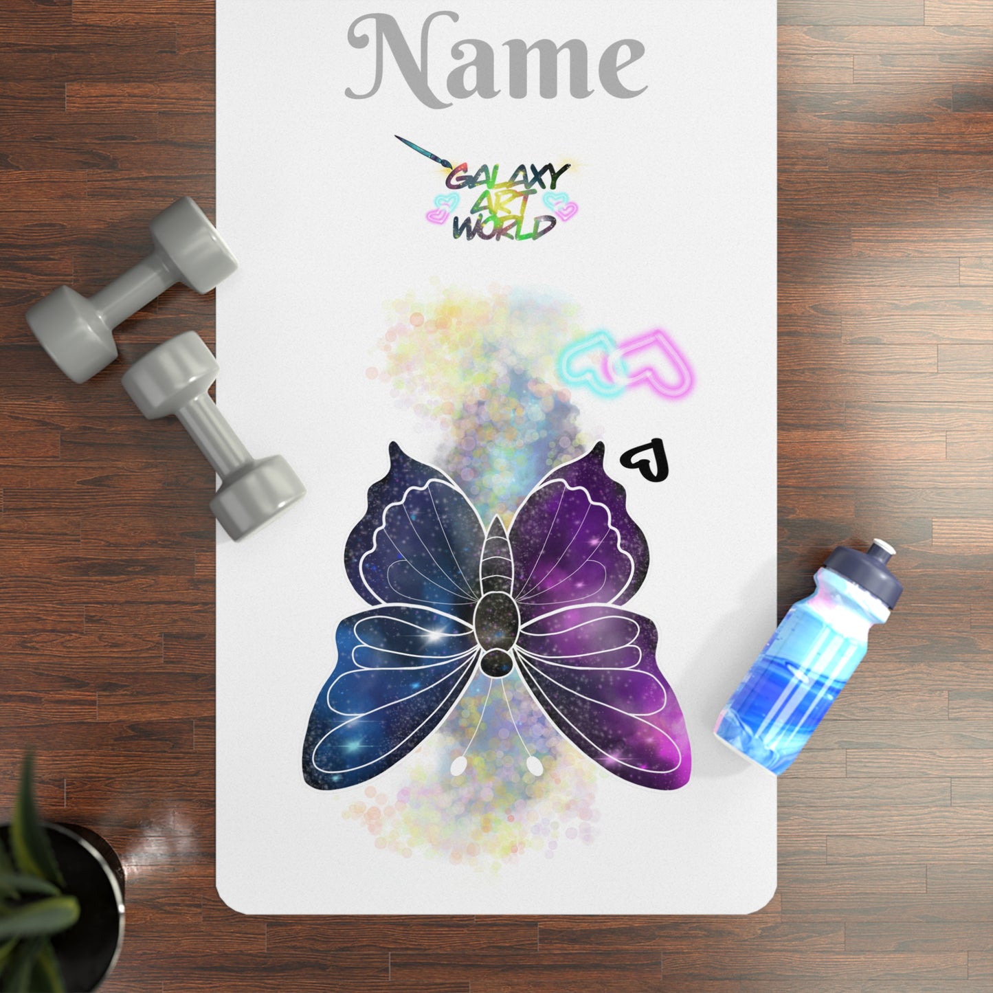 Yoga Mat - Butterfly Galaxy (3)