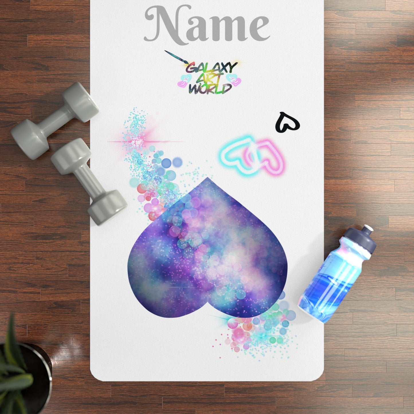 Yoga Mat - Heart Galaxy (1)
