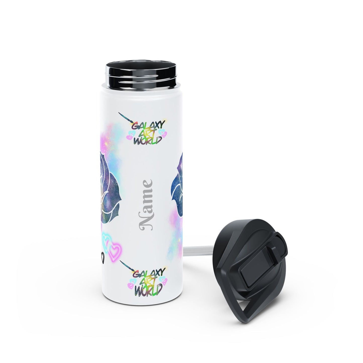 Water Bottle - Rose Galaxy (2)