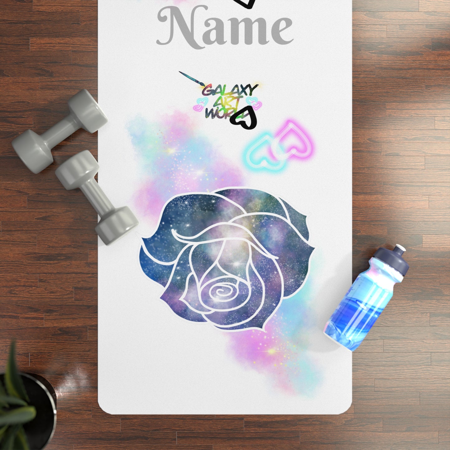Yoga Mat - Rose Galaxy (2)