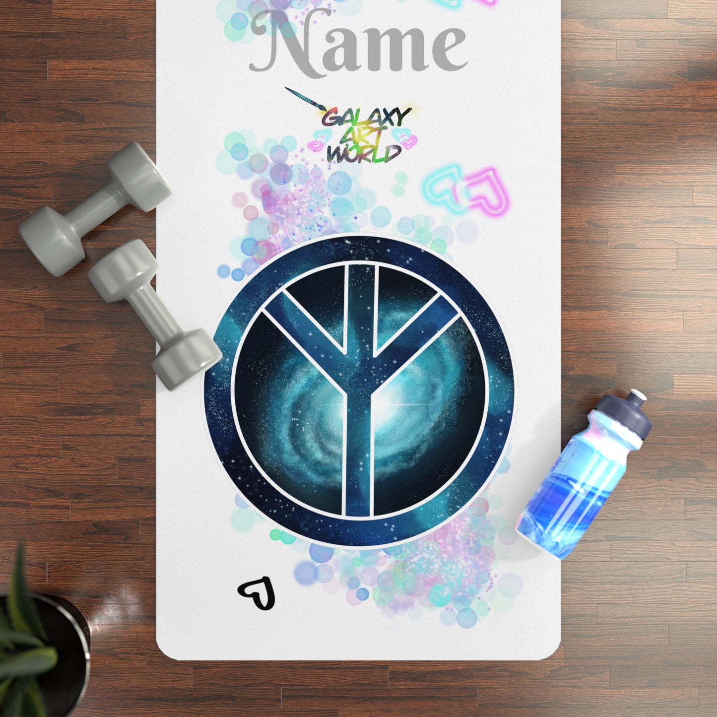 Yoga Mat - Peace Symbol Galaxy (8)