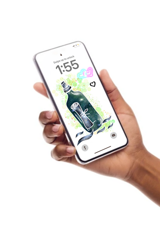 Digital Wallpaper - Message in a Bottle Galaxy (No 13)